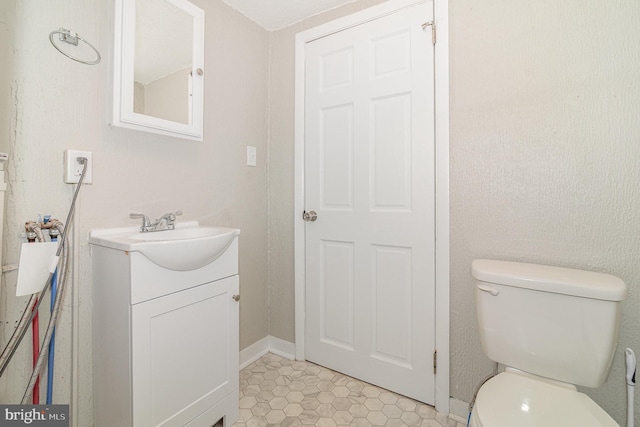 422 N High St, Duncannon, PA 17020 - half bath with vanity and tile patterned flooring