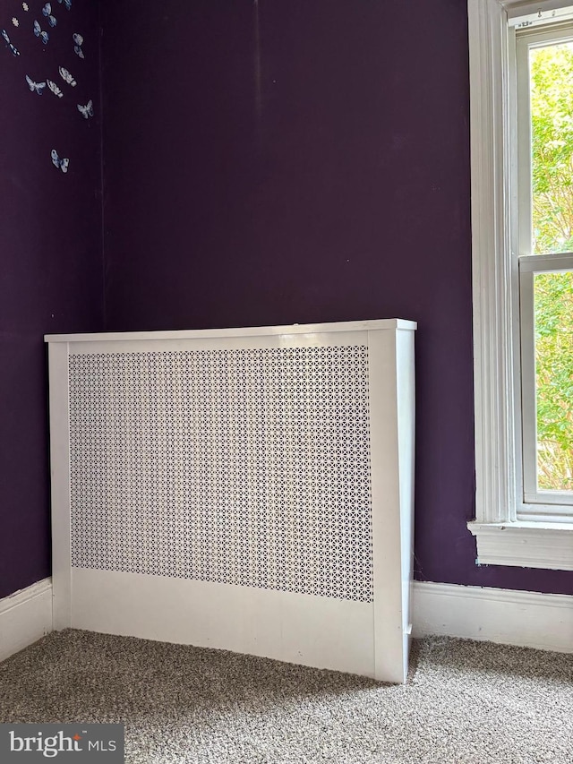 209 E Broad St, Falls Church, VA 22046 - detailed view of radiator and carpet