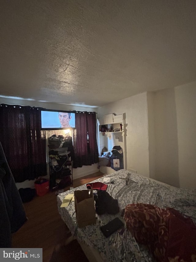 2446 N Bouvier St, Philadelphia, PA 19132 - bedroom with wood finished floors and a textured ceiling