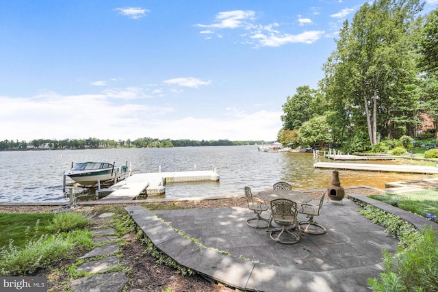 11203 Field Cir, Spotsylvania, VA 22551 - dock area featuring a water view