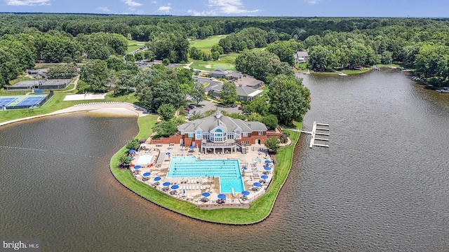 11203 Field Cir, Spotsylvania, VA 22551 - drone / aerial view of a nearby body of water and a forest
