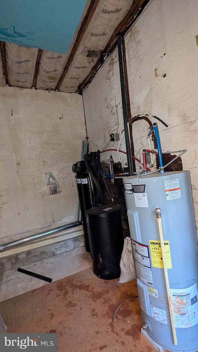 1414 Osborne Dr, Port Norris, NJ 08349 - utility room featuring water heater