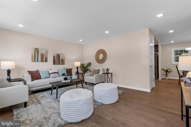 423 Highmeadow Rd, Reisterstown, MD 21136 - living area with wood finished floors and recessed lighting