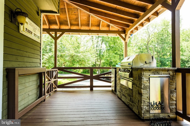 674 Good Intent Rd, Blackwood, NJ 08012 - wooden deck with area for grilling