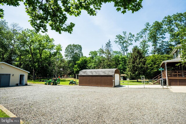 674 Good Intent Rd, Blackwood, NJ 08012 - garage with view of wooded area