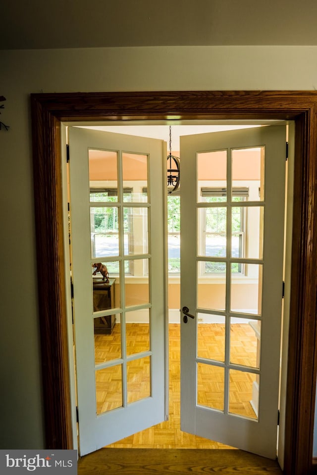 674 Good Intent Rd, Blackwood, NJ 08012 - detailed view of a chandelier and french doors