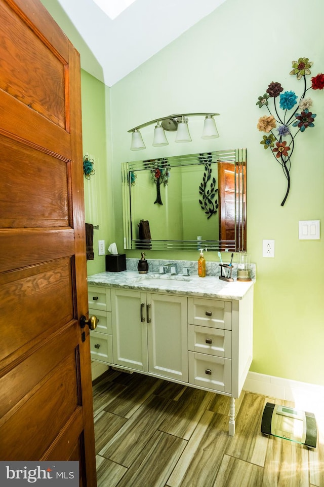 674 Good Intent Rd, Blackwood, NJ 08012 - bathroom with vanity and wood finish floors