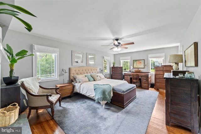 65 Shady Brook Ln, Princeton, NJ 08540 - bedroom featuring wood finished floors and a ceiling fan