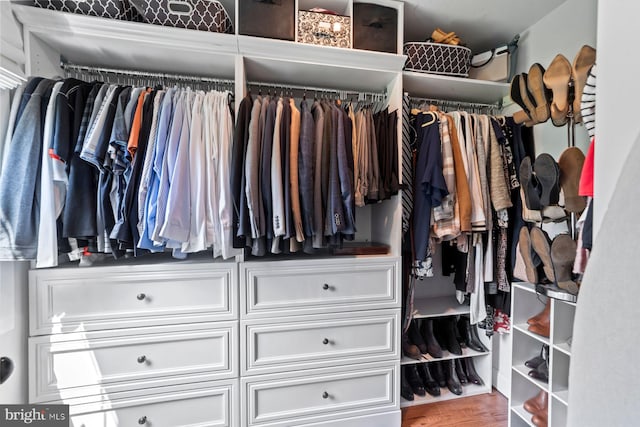 65 Shady Brook Ln, Princeton, NJ 08540 - walk in closet with wood finished floors