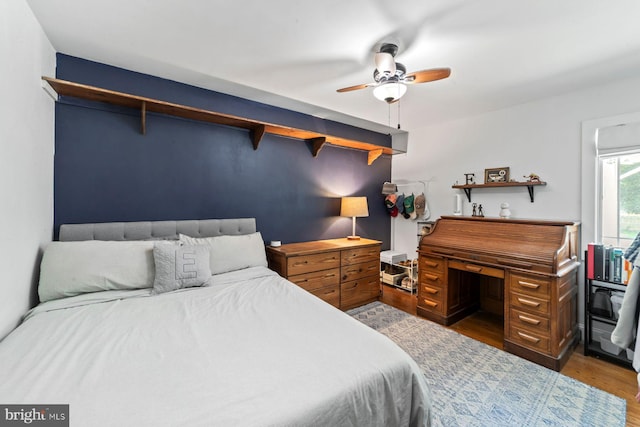 65 Shady Brook Ln, Princeton, NJ 08540 - bedroom featuring dark wood-type flooring and ceiling fan