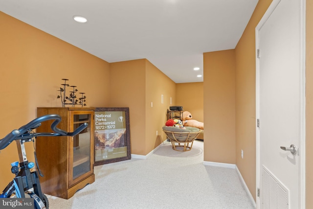 25336 Ripleys Field Dr, Chantilly, VA 20152 - exercise area with carpet floors and recessed lighting