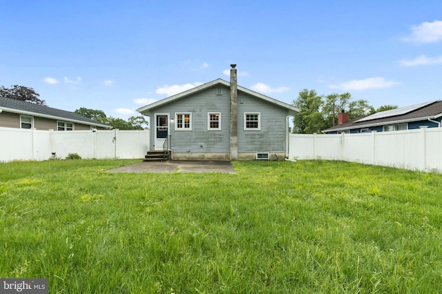21 Jerrys Ave, Clayton, NJ 08312 - back of property featuring a patio area, entry steps, and a fenced backyard