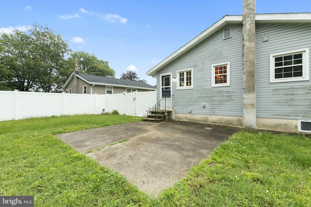 21 Jerrys Ave, Clayton, NJ 08312 - rear view of property featuring a patio and a chimney