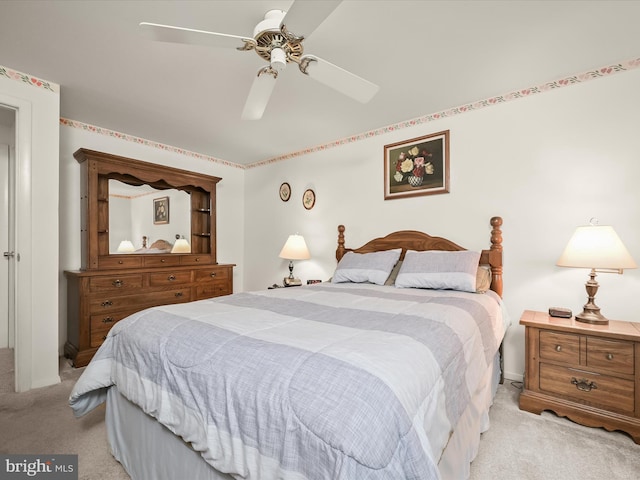 6250 Fairbourne Ct, Hanover, MD 21076 - carpeted bedroom with a ceiling fan