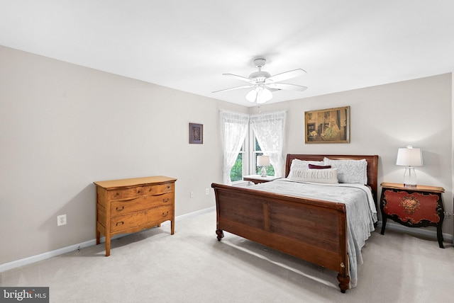 43251 Brownstone Ct, Ashburn, VA 20147 - bedroom featuring light colored carpet and ceiling fan