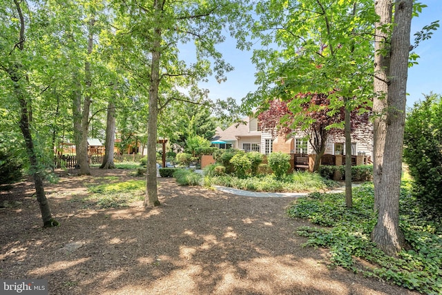 43251 Brownstone Ct, Ashburn, VA 20147 - view of yard with a deck