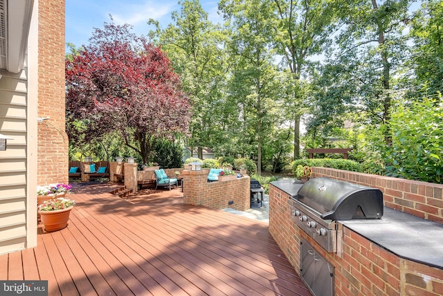 43251 Brownstone Ct, Ashburn, VA 20147 - wooden terrace featuring an outdoor hangout area and area for grilling