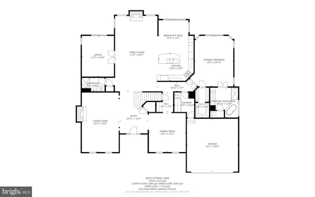 43251 Brownstone Ct, Ashburn, VA 20147 - view of property floor plan