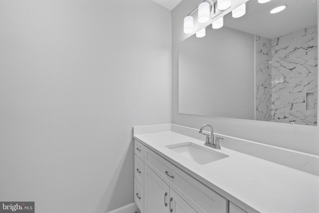 5840 Wescott Hills Way, Alexandria, VA 22315 - bathroom with vanity and a shower