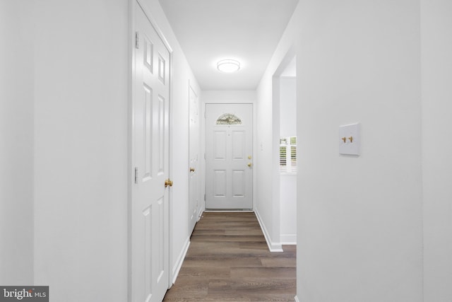 5840 Wescott Hills Way, Alexandria, VA 22315 - hall featuring wood finished floors and baseboards