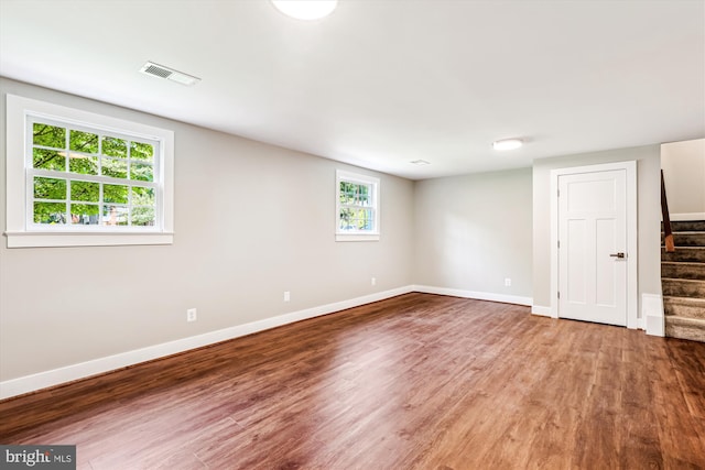 4711 Pontiac Dr, Annandale, VA 22003 - unfurnished room with wood finished floors and stairs