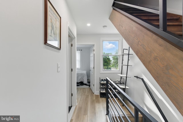 2246 N Hancock St, Philadelphia, PA 19133 - hall with light wood-style floors and recessed lighting
