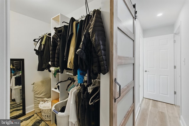 2246 N Hancock St, Philadelphia, PA 19133 - walk in closet with wood finished floors