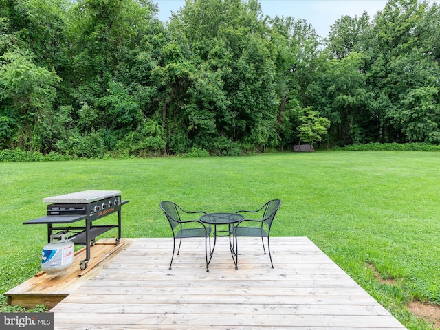 364 Stoney Bottom Rd, Front Royal, VA 22630 - wooden deck featuring a lawn