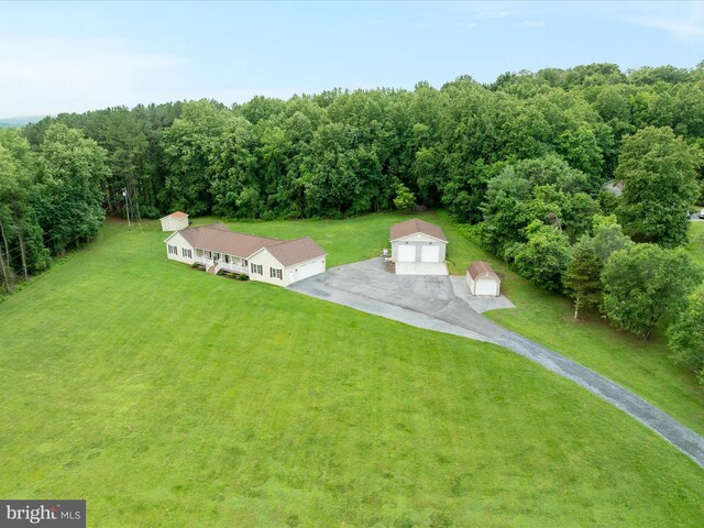 364 Stoney Bottom Rd, Front Royal, VA 22630 - aerial view of property and surrounding area featuring a heavily wooded area