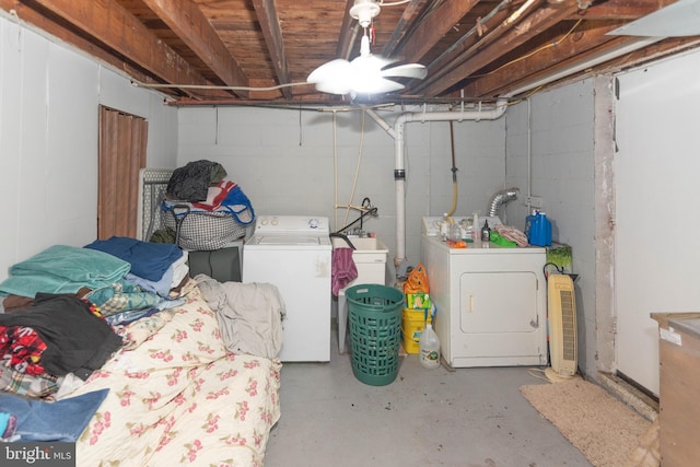 4306 Greenhill Ave, Baltimore, MD 21206 - unfinished below grade area featuring independent washer and dryer