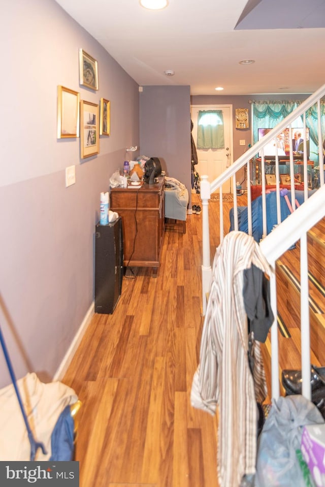 4306 Greenhill Ave, Baltimore, MD 21206 - bedroom with light wood-style floors and recessed lighting