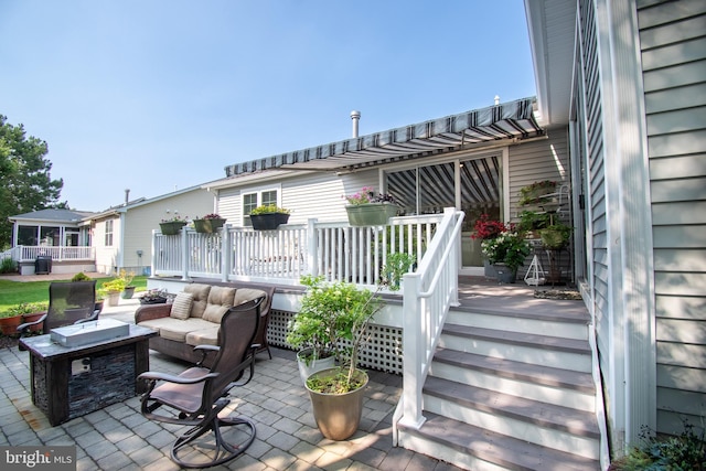 37126 Solitude Dr, Selbyville, DE 19975 - view of patio / terrace with an outdoor hangout area