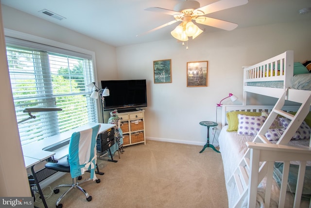37126 Solitude Dr, Selbyville, DE 19975 - carpeted bedroom with a desk and ceiling fan