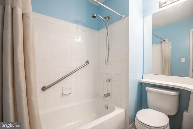 23 Navesink Dr, Pennington, NJ 08534 - bathroom with shower / bathtub combination with curtain and toilet