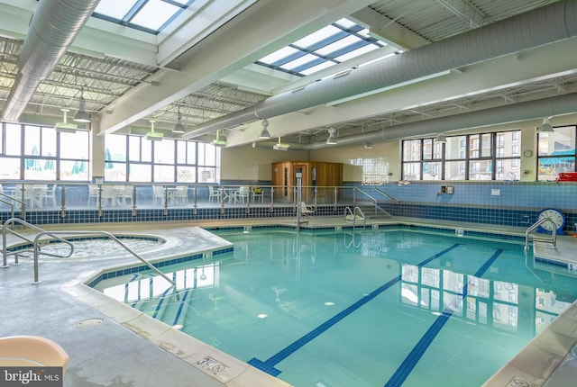 403 N Edgewater House Rd Unit 403N, Bethany Beach, DE 19930 - indoor community pool featuring a skylight