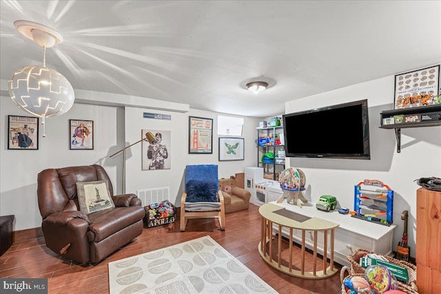 809 Addingham Ave, Drexel Hill, PA 19026 - living room with wood finished floors and a chandelier