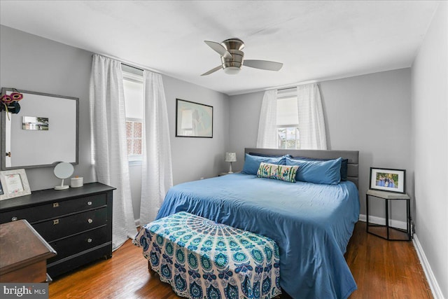 809 Addingham Ave, Drexel Hill, PA 19026 - bedroom with wood finished floors and a ceiling fan