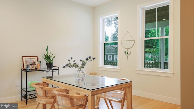 18 Hart Ave, Hopewell, NJ 08525 - dining area featuring baseboards and wood finished floors