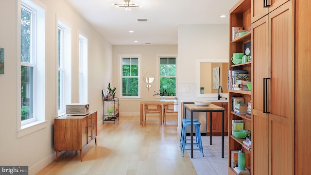 18 Hart Ave, Hopewell, NJ 08525 - home office featuring light wood-type flooring, plenty of natural light, and recessed lighting