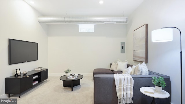 18 Hart Ave, Hopewell, NJ 08525 - living room featuring light colored carpet and recessed lighting