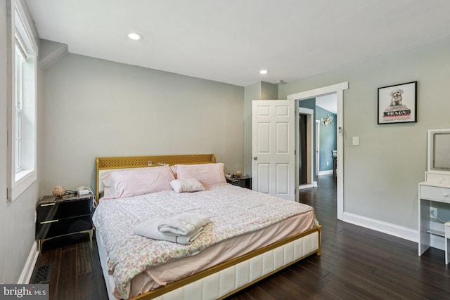 1707 Peach St, Upper Chichester, PA 19061 - bedroom featuring dark wood finished floors and recessed lighting