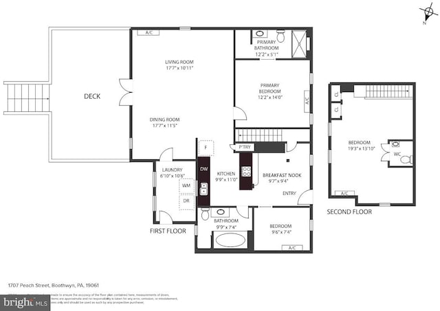 1707 Peach St, Upper Chichester, PA 19061 - view of room layout