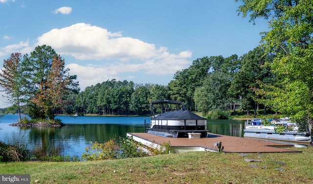 11204 Fawn Lake Pkwy, Spotsylvania, VA 22551 - dock featuring a water view
