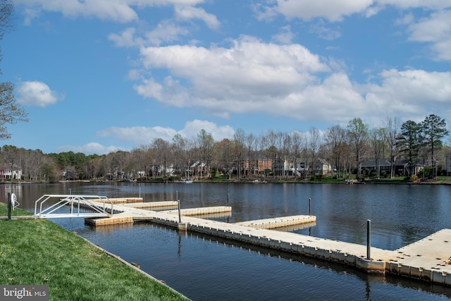 11204 Fawn Lake Pkwy, Spotsylvania, VA 22551 - dock area with a water view