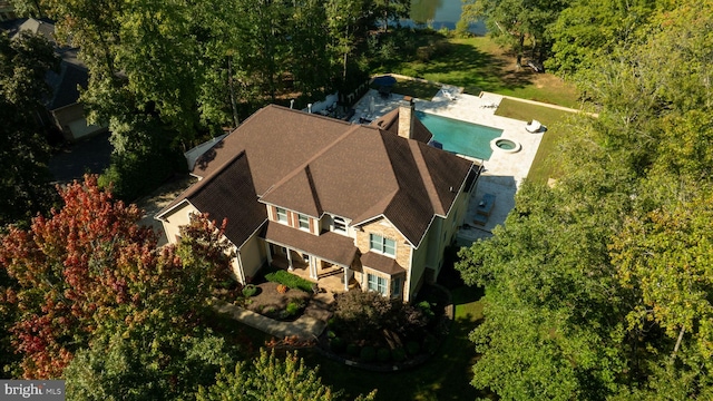 11204 Fawn Lake Pkwy, Spotsylvania, VA 22551 - view from above of property featuring a pool