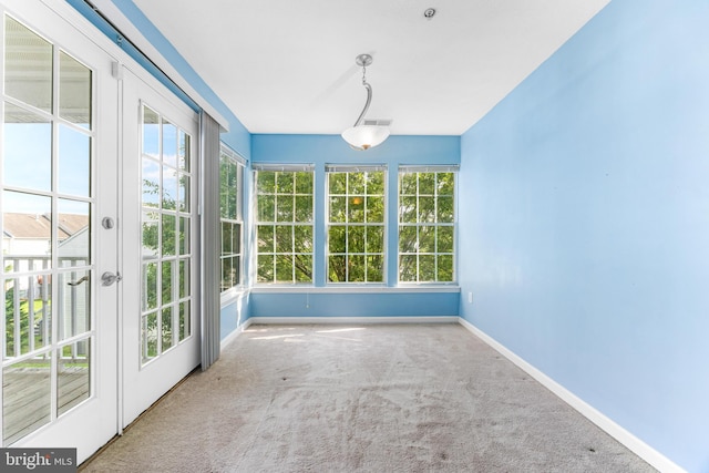 7854 Cornerstone Way Unit 8-7854, Windsor Mill, MD 21244 - unfurnished sunroom featuring french doors and healthy amount of natural light