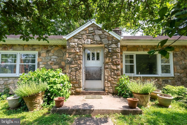 214 Sugartown Rd, Devon, PA 19333 - doorway to property with stone siding
