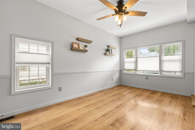 207 Commonwealth Ave, Claymont, DE 19703 - spare room with wood finished floors and ceiling fan