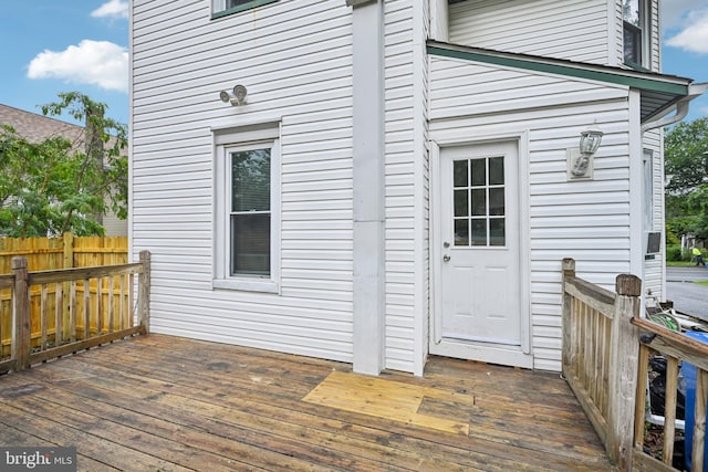 134 S Main St, Glassboro, NJ 08028 - view of wooden deck
