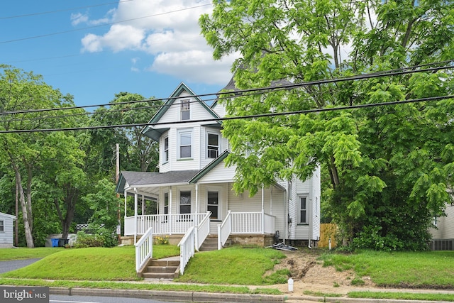 134 S Main St, Glassboro, NJ 08028 - victorian-style house with covered porch and a front yard
